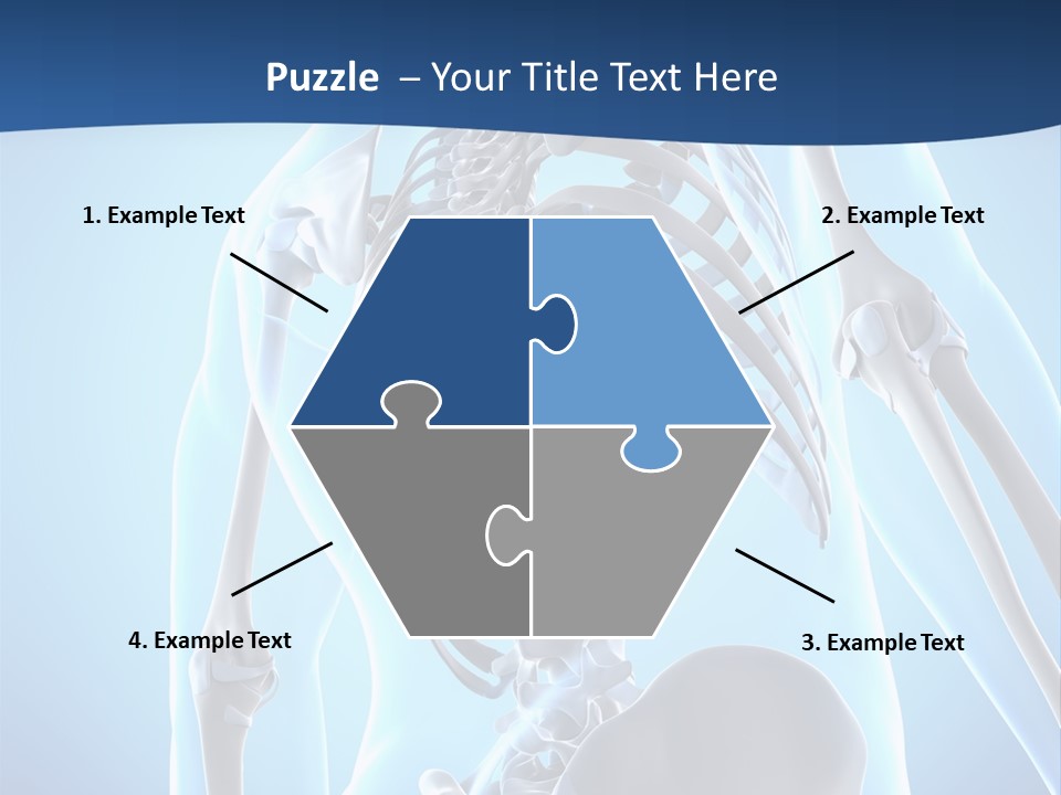 Vertebrae Spine Rendering PowerPoint Template