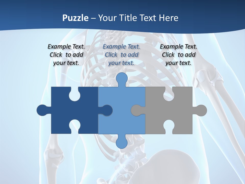 Vertebrae Spine Rendering PowerPoint Template