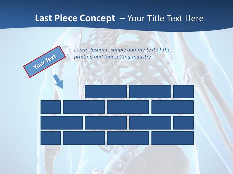 Vertebrae Spine Rendering PowerPoint Template