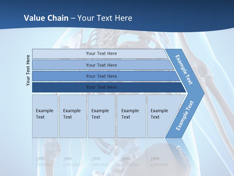 Vertebrae Spine Rendering PowerPoint Template