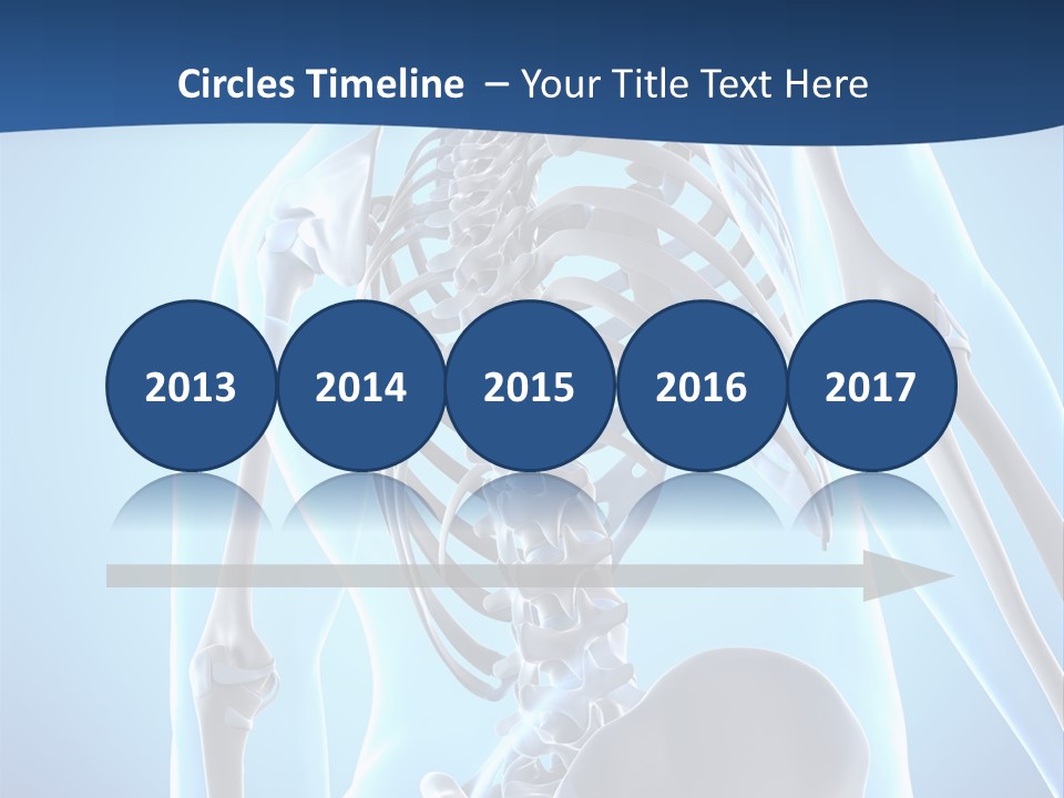 Vertebrae Spine Rendering PowerPoint Template