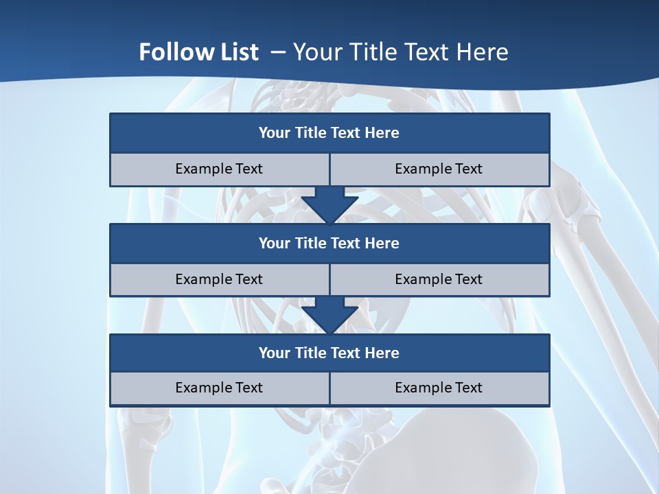 Vertebrae Spine Rendering PowerPoint Template