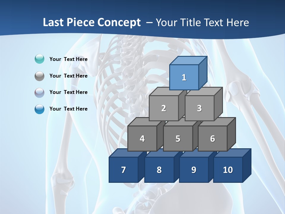 Vertebrae Spine Rendering PowerPoint Template