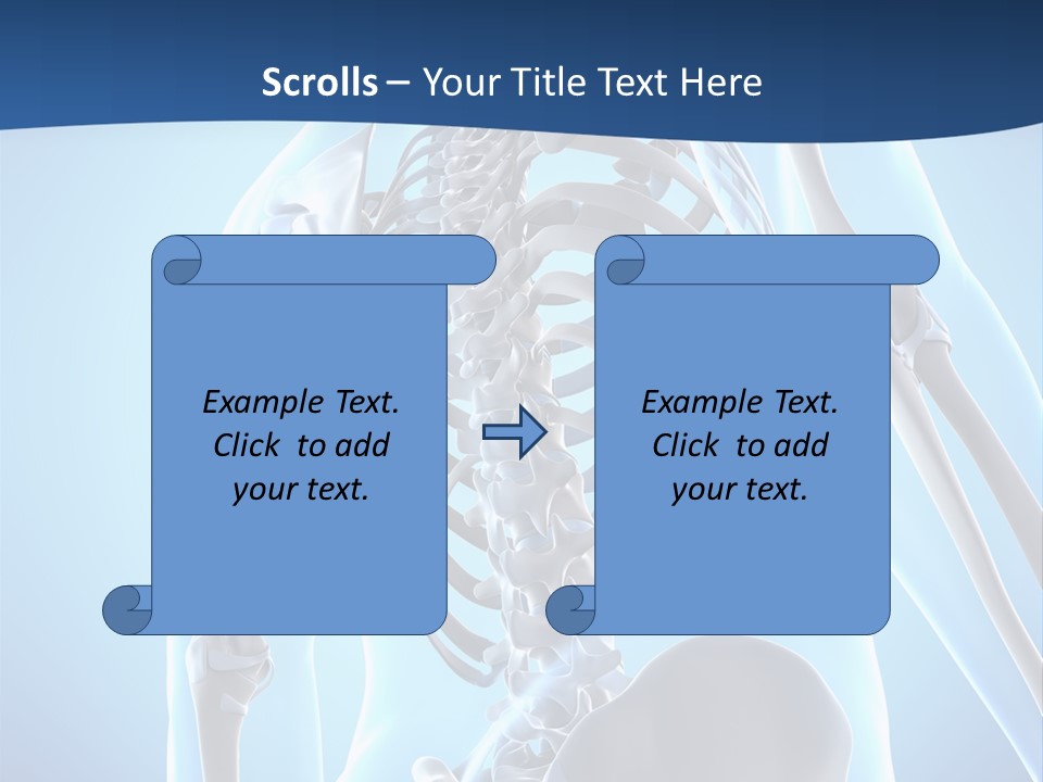 Vertebrae Spine Rendering PowerPoint Template