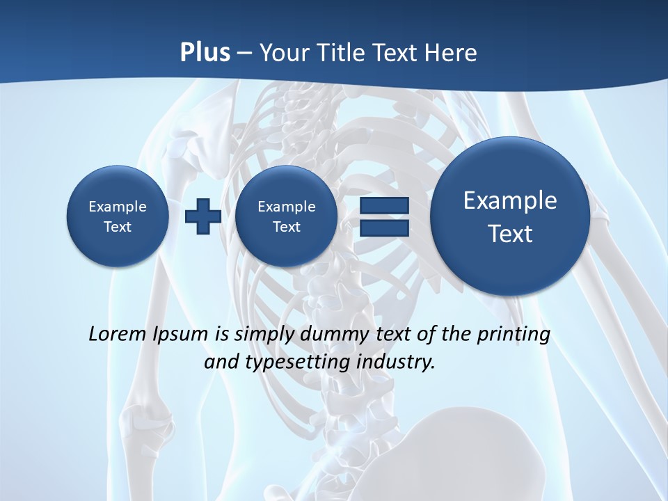 Vertebrae Spine Rendering PowerPoint Template