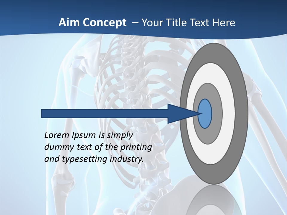 Vertebrae Spine Rendering PowerPoint Template