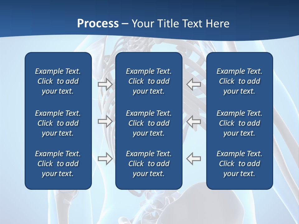 Vertebrae Spine Rendering PowerPoint Template