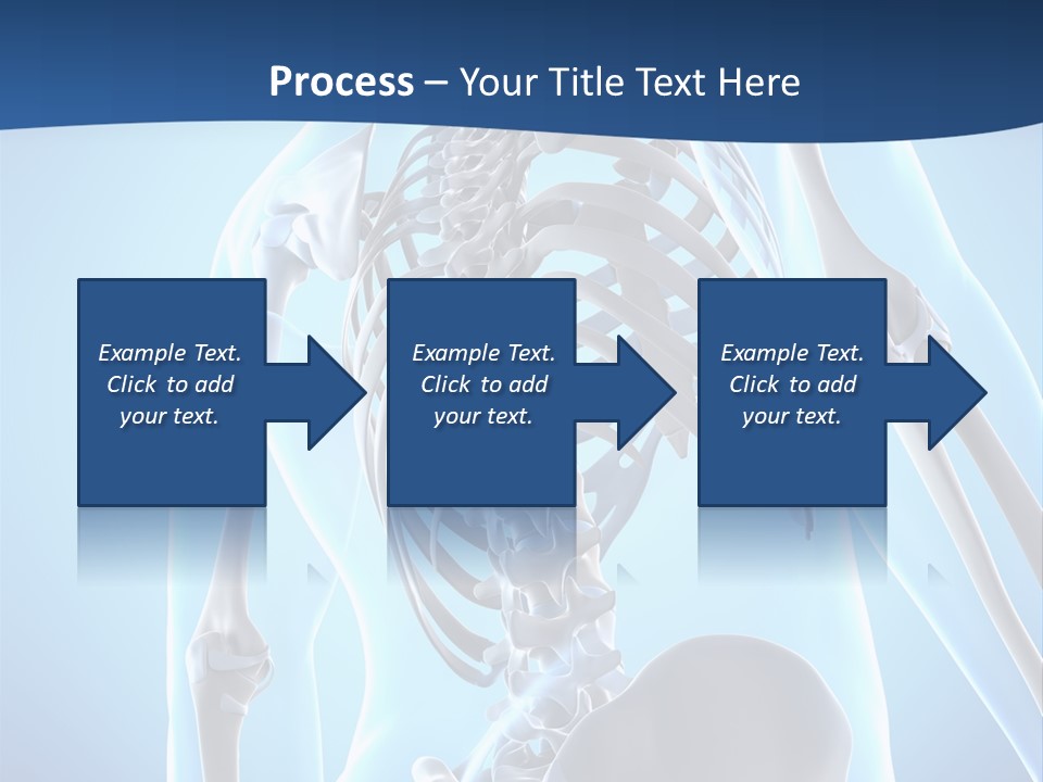 Vertebrae Spine Rendering PowerPoint Template
