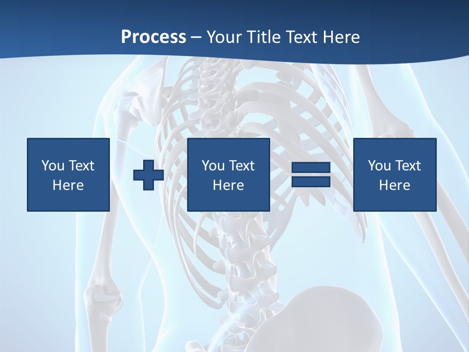 Vertebrae Spine Rendering PowerPoint Template
