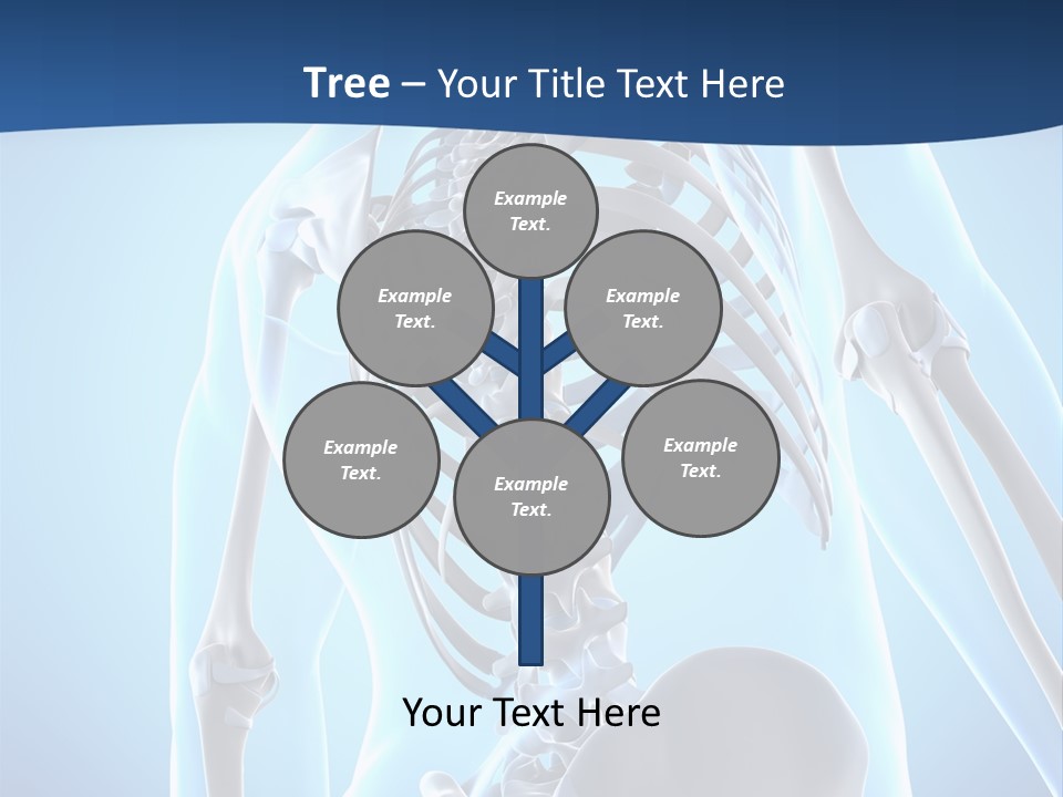 Vertebrae Spine Rendering PowerPoint Template