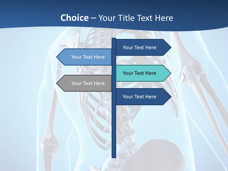 Vertebrae Spine Rendering PowerPoint Template