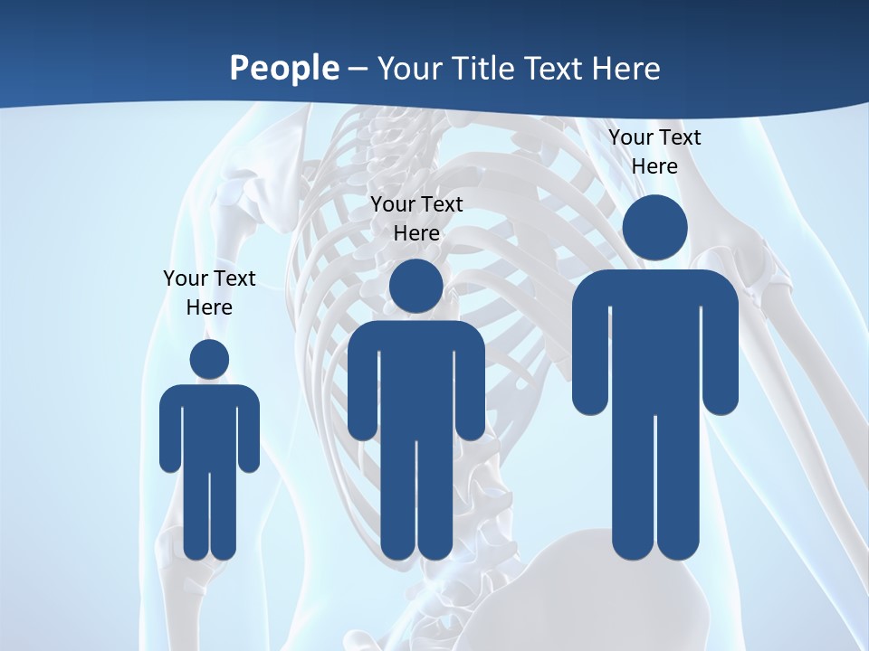 Vertebrae Spine Rendering PowerPoint Template