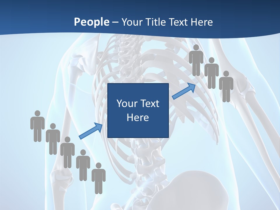 Vertebrae Spine Rendering PowerPoint Template