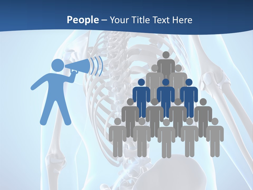 Vertebrae Spine Rendering PowerPoint Template