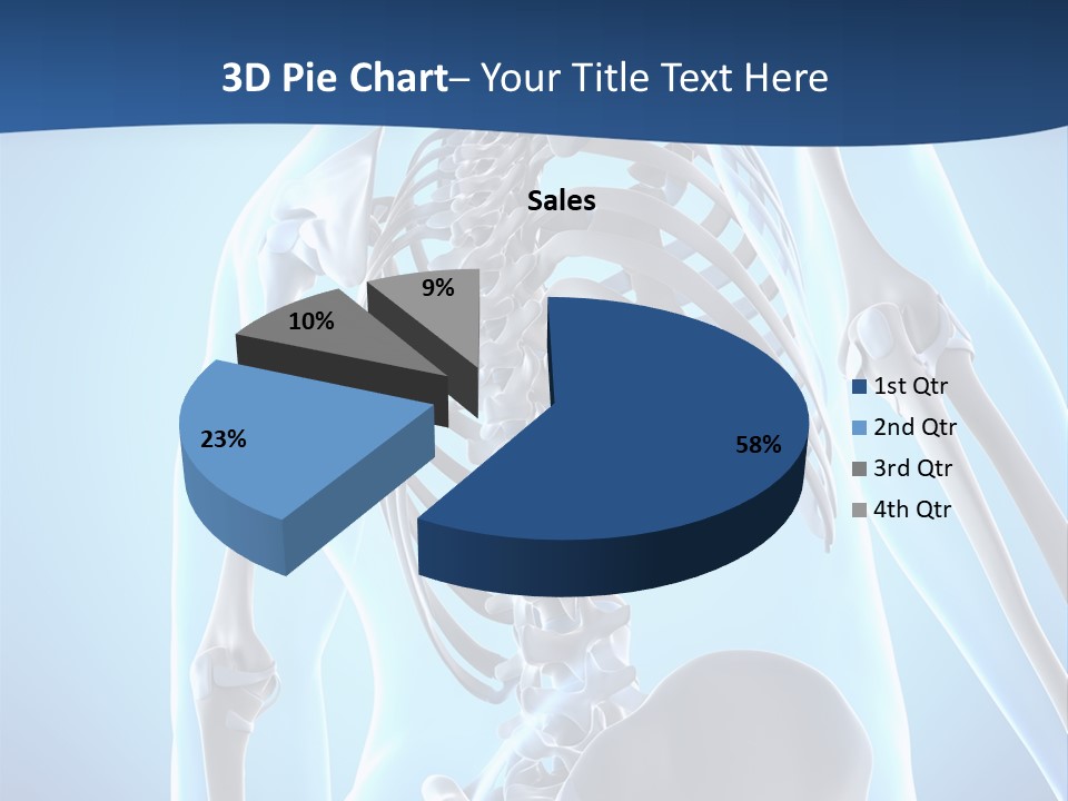Vertebrae Spine Rendering PowerPoint Template