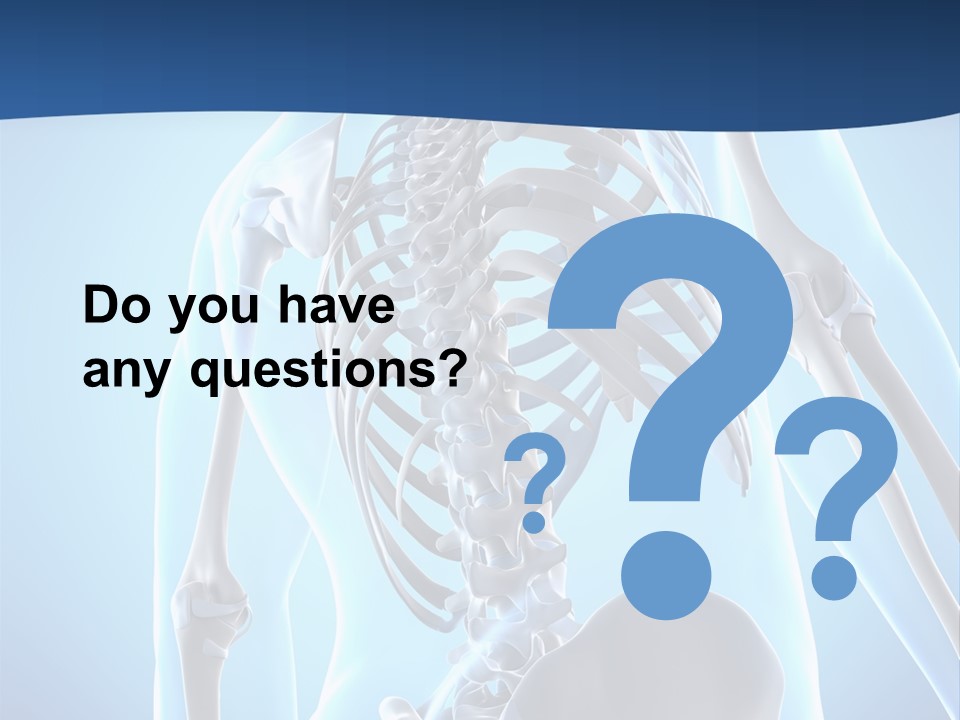 Vertebrae Spine Rendering PowerPoint Template