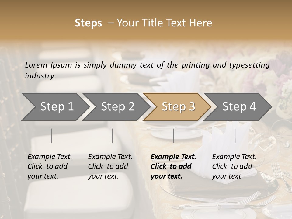 Table Event Lunch PowerPoint Template