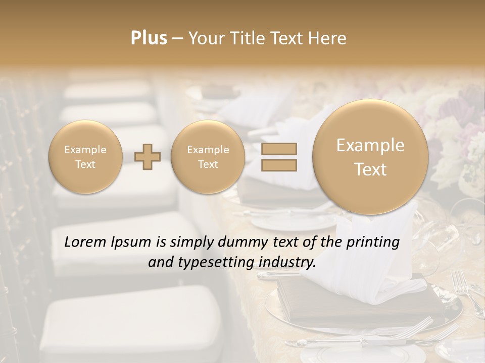Table Event Lunch PowerPoint Template
