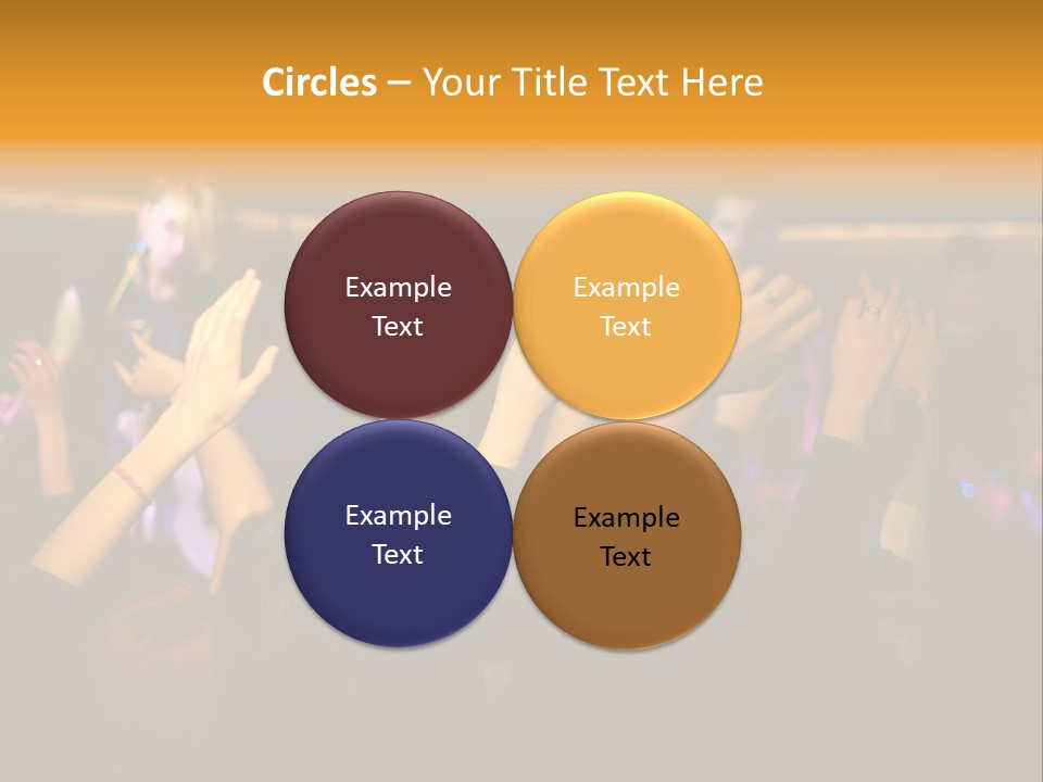 House Music Happy PowerPoint Template