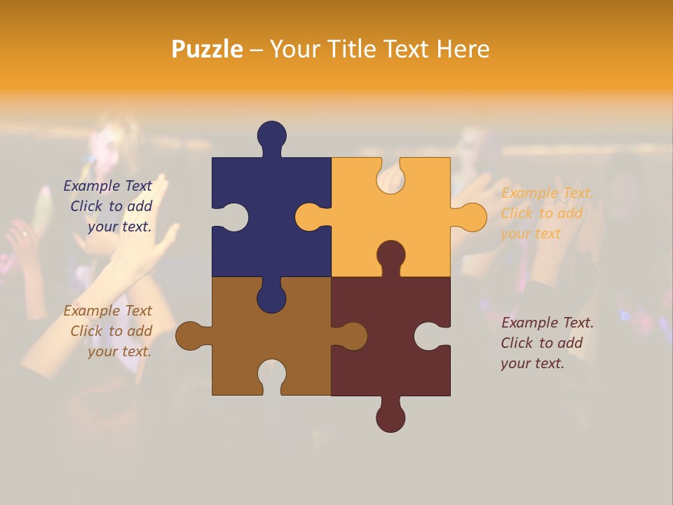 House Music Happy PowerPoint Template