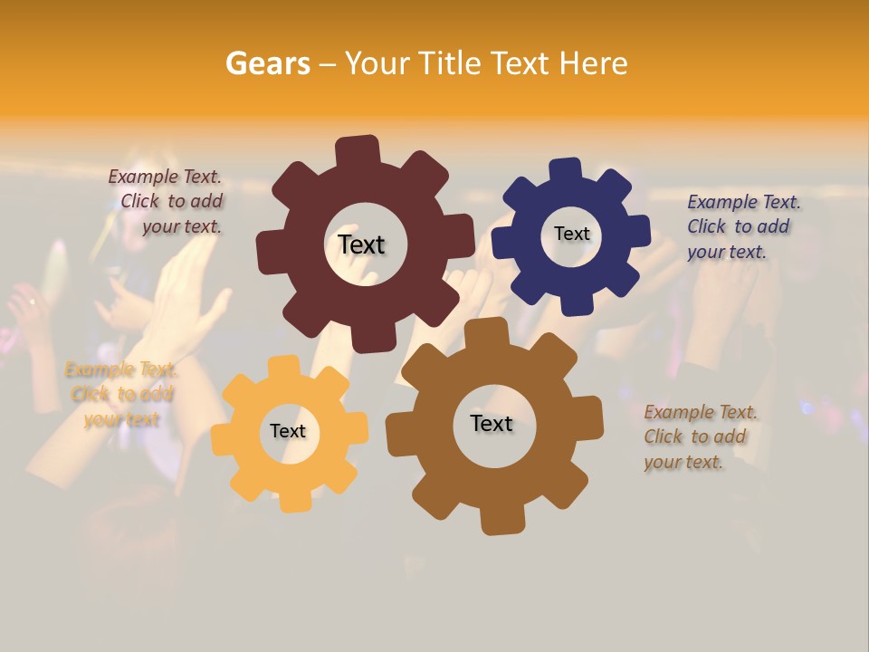 House Music Happy PowerPoint Template