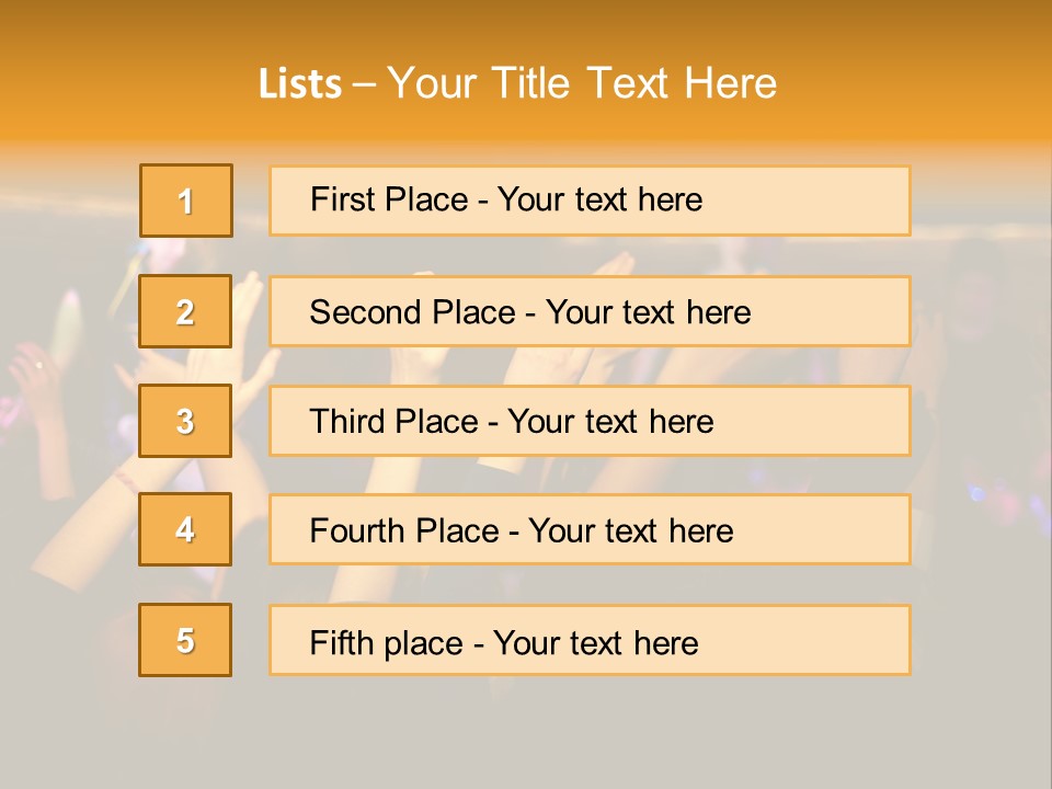 House Music Happy PowerPoint Template