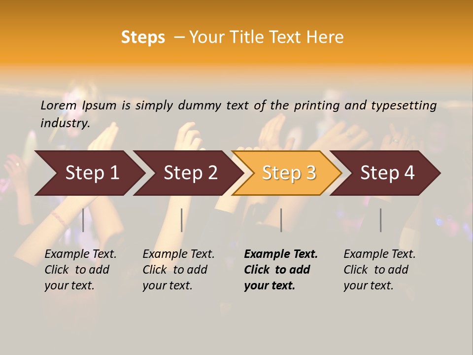 House Music Happy PowerPoint Template