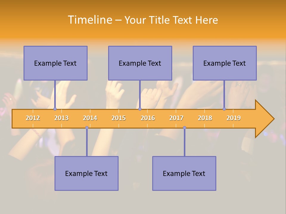 House Music Happy PowerPoint Template