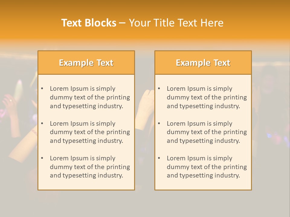 House Music Happy PowerPoint Template