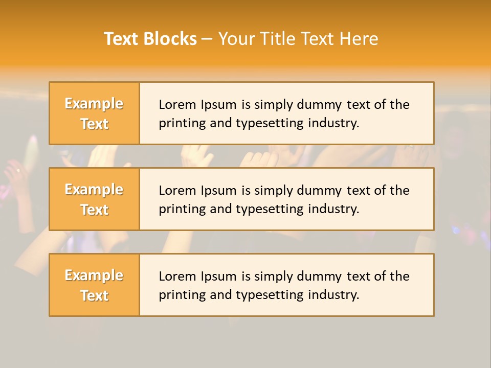 House Music Happy PowerPoint Template