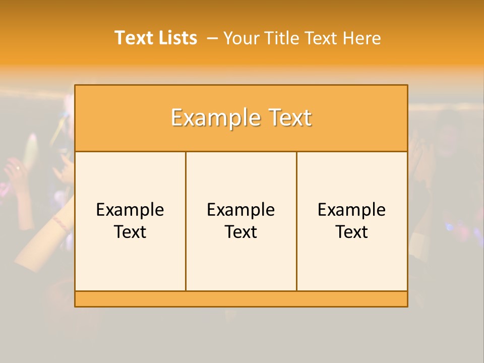 House Music Happy PowerPoint Template