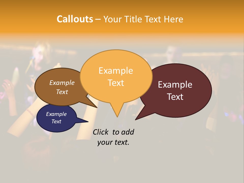 House Music Happy PowerPoint Template