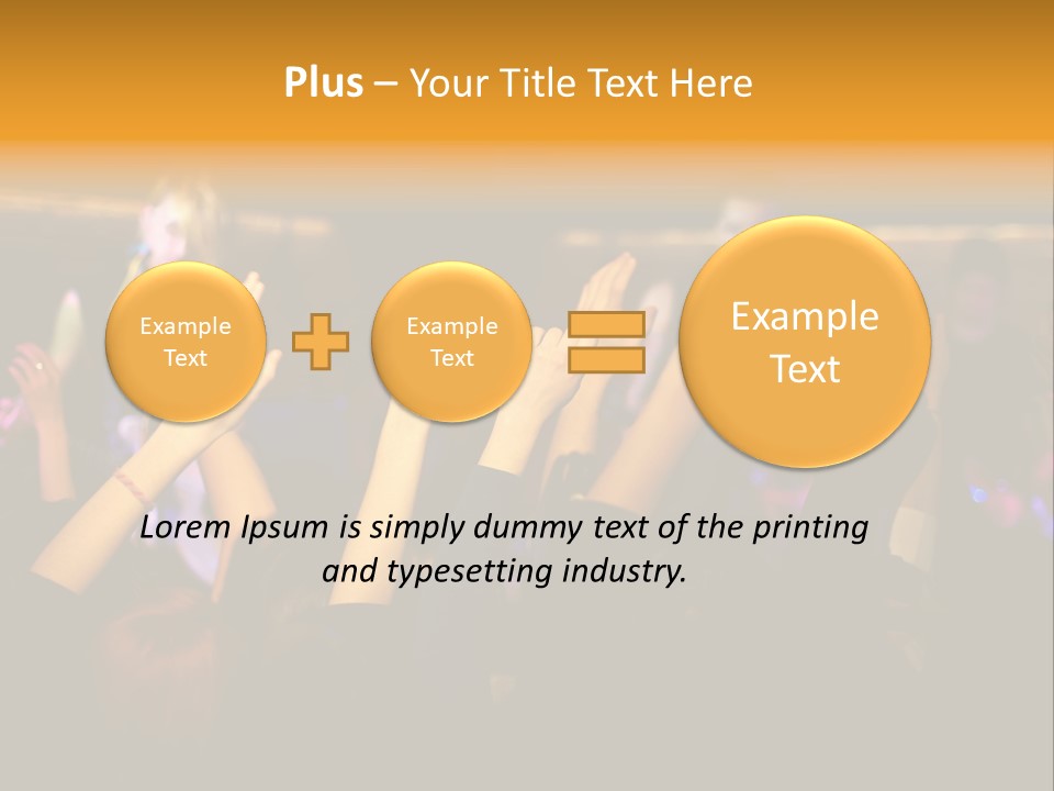 House Music Happy PowerPoint Template