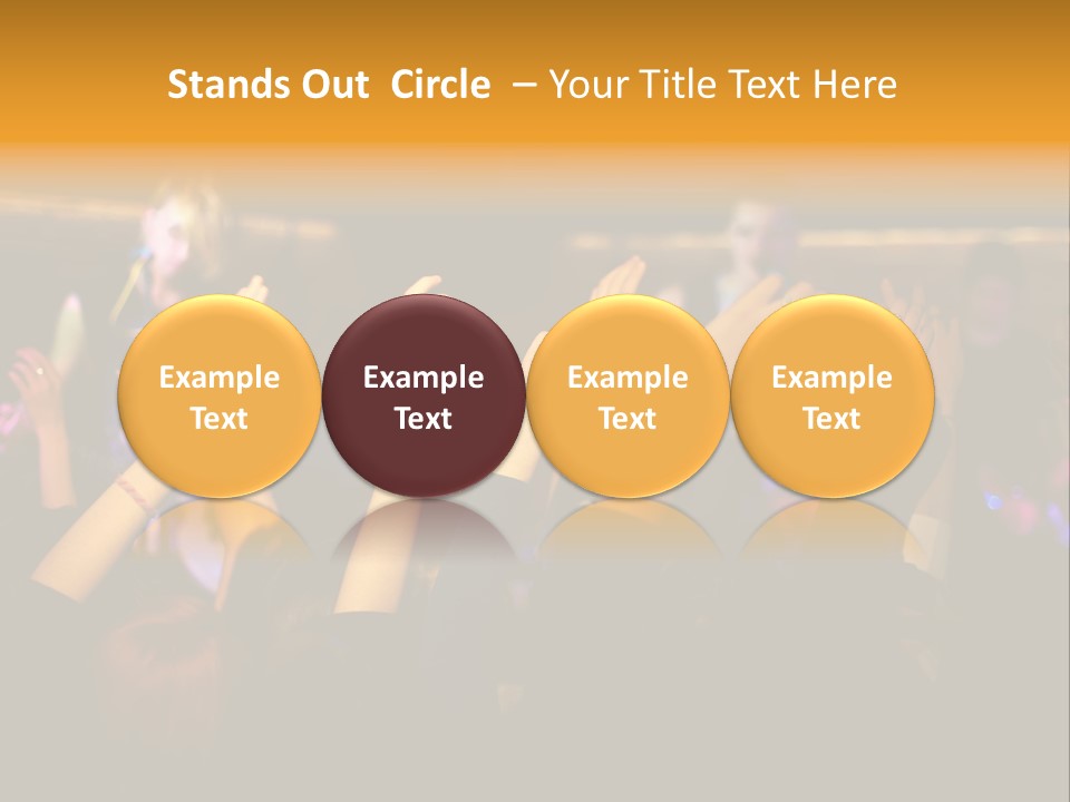 House Music Happy PowerPoint Template