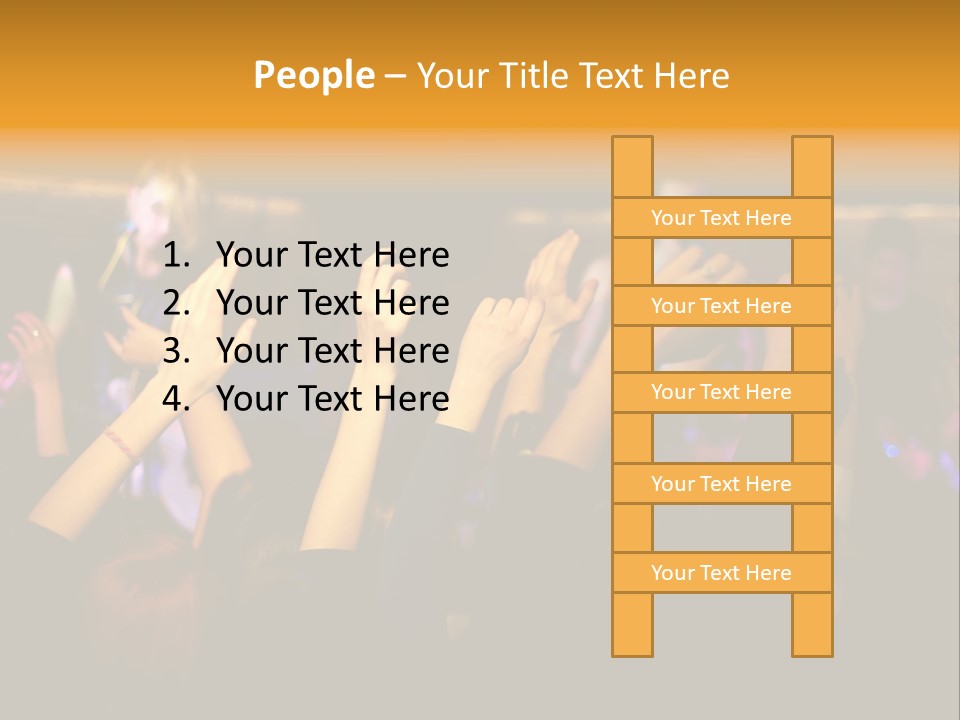 House Music Happy PowerPoint Template