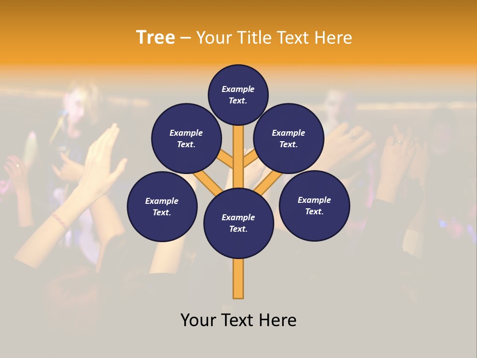 House Music Happy PowerPoint Template