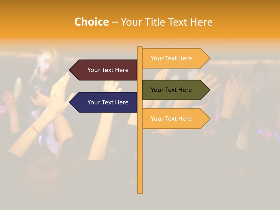 House Music Happy PowerPoint Template