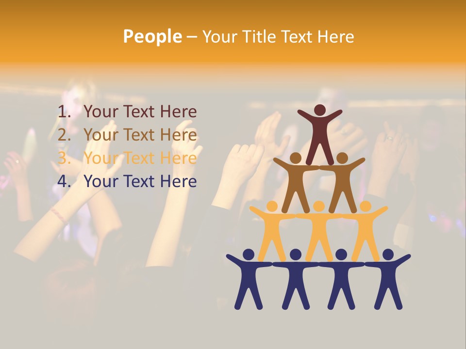 House Music Happy PowerPoint Template