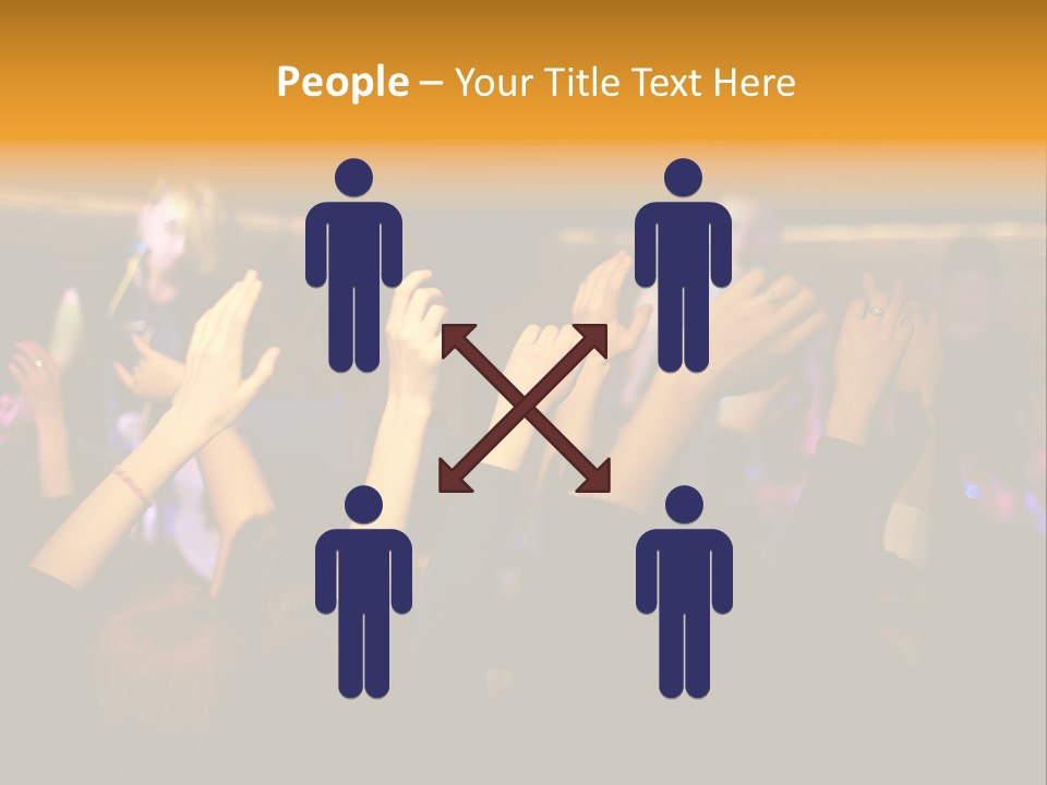 House Music Happy PowerPoint Template