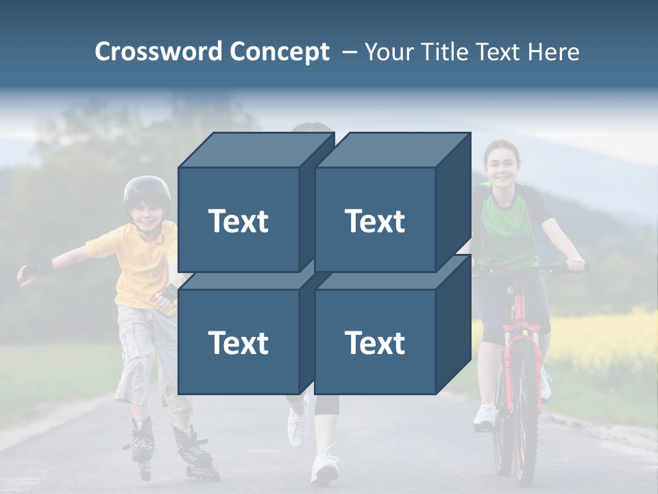 Child Women Horizontal PowerPoint Template