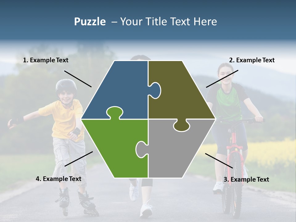 Child Women Horizontal PowerPoint Template