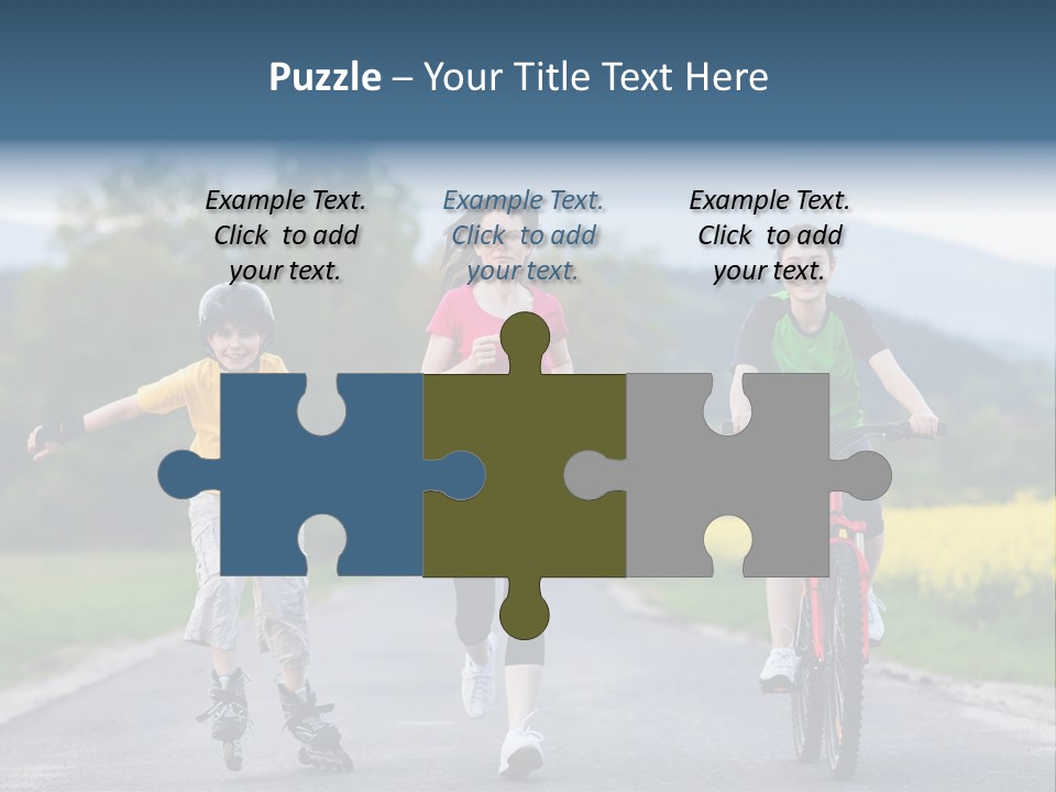 Child Women Horizontal PowerPoint Template