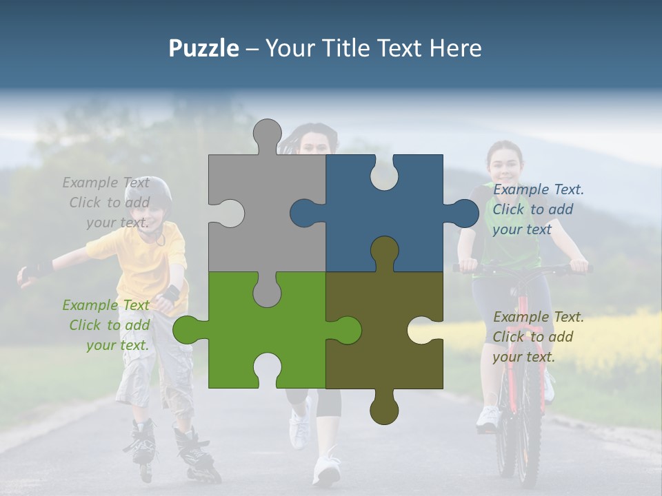 Child Women Horizontal PowerPoint Template