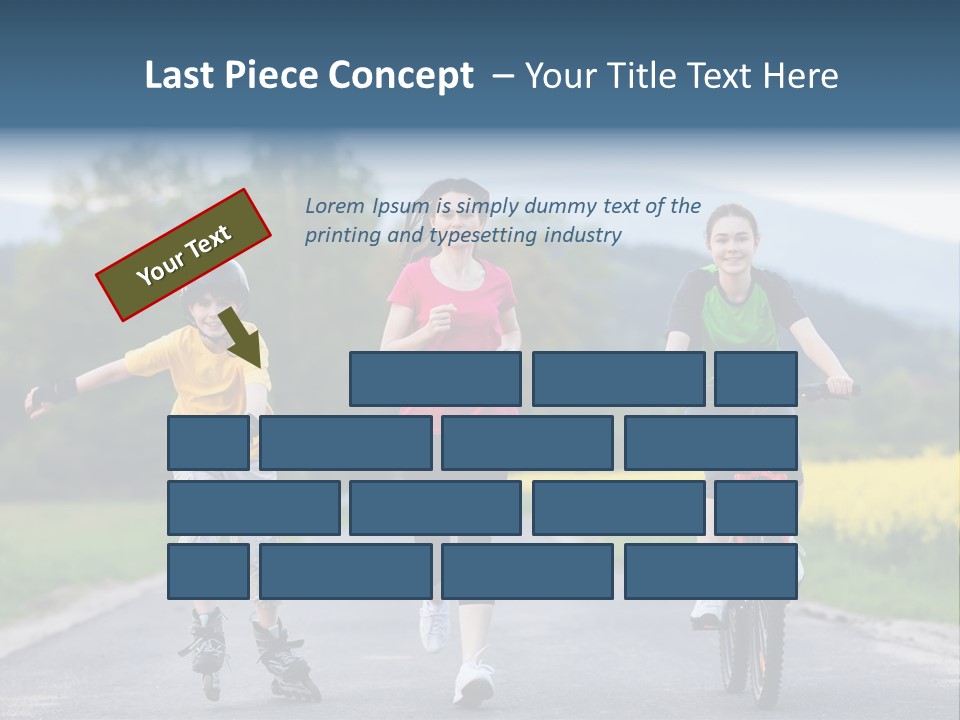 Child Women Horizontal PowerPoint Template
