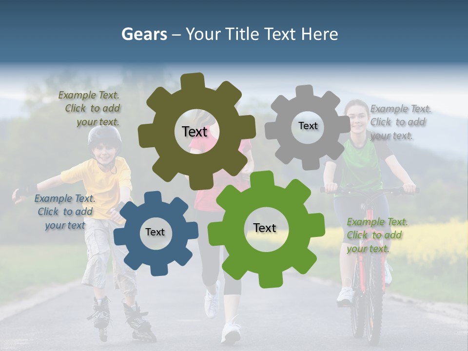 Child Women Horizontal PowerPoint Template