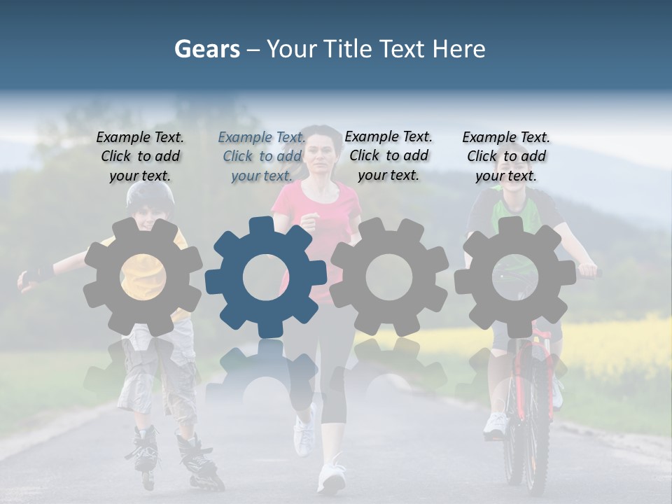 Child Women Horizontal PowerPoint Template