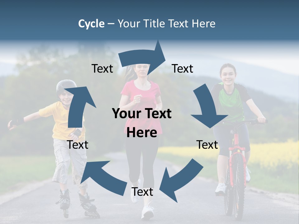 Child Women Horizontal PowerPoint Template