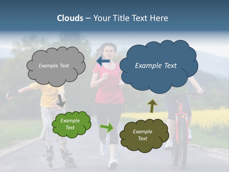 Child Women Horizontal PowerPoint Template