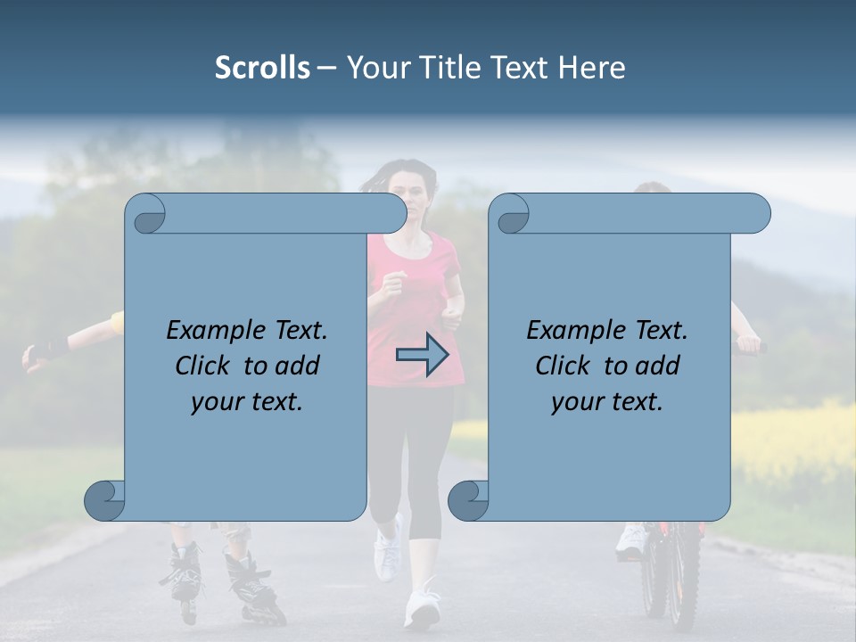 Child Women Horizontal PowerPoint Template