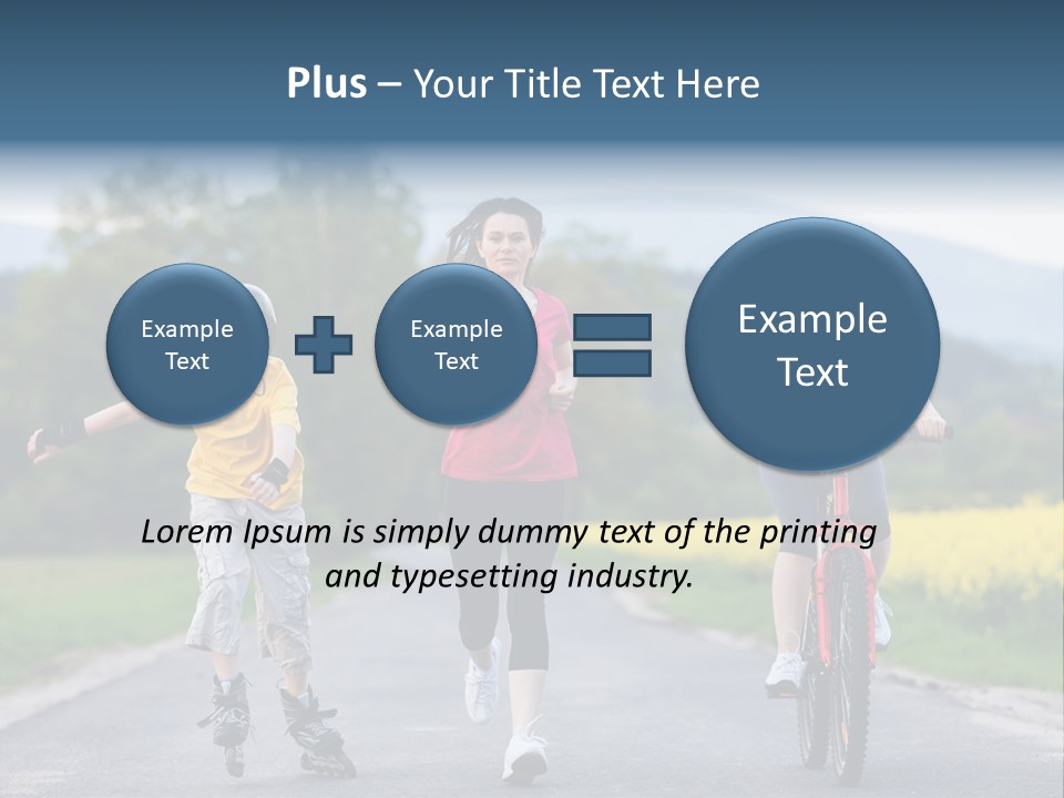 Child Women Horizontal PowerPoint Template